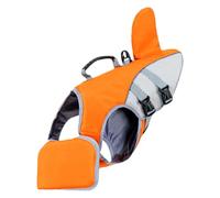 Jubilofex Chaleco salvavidas para perros | Chaleco salvavidas para perros con mango de rescate | Ayuda de natación para entrenamiento en aguas abiertas en el lago o la piscina al navegar y hacer kayak