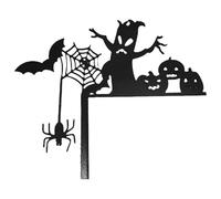 Jubilofex - Decoración de esquina de puerta de de metal | Ornamento de horror de Chambranle de Halloween, dormitorio, casa embrujada, sala de estar, baño, apartamento