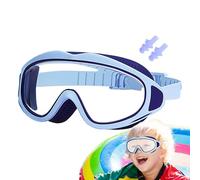 Jubilofex Gafas de natación para piscina | Gafas de surf con tapones impermeables para los oídos | Máscara antiempañamiento protección UV impermeable para deportes acuáticos 2-16 años
