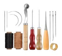 Jubilofex Herramientas de , herramientas de trabajo de | Herramientas artesanales profesionales de fabricación de | Punch de aguja de ergonómico para reparación de cuercraft