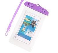 Jubilofex Impermeable para teléfono, de natación para teléfono Celular, de teléfono para Pantalla táctil con cordón para Ciclismo, Camping, Kayak, Crucero, Parque acuático