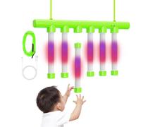 Jubilofex Juego de palillos Drop Sticks - Juego para atrapar palos que caen para adultos | 3 velocidades ajustables de reacción de juego de pesca, varillas de entrenamiento luminosas | Juego