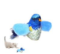 Jubilofex Juguete Gato chirriante - Peluche Juguete Gato gordito - Canto automático, Juguetes para chirriantes electrónicos para Gatito, aburridos, casa
