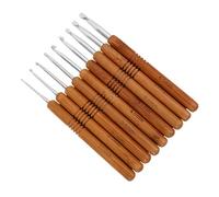 Jubilofex Kit de agujas de ganchillo - Juego de ganchos para manualidades, agujas de | 9 ganchos de ganchillo con mango colorido para principiantes, creadores de patrones, mamá, fabricantes de