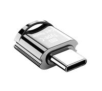 Jubilofex Lector de tarjetas de memoria para teléfono, lector de tarjetas TF tipo C, adaptador de alta velocidad Plug and Play para almacenamiento externo transferencia de datos viajes