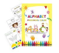 Jubilofex Libro para Aprender el Alfabeto con Ejercicios de, Cuaderno de Escritura borrable para guardería, Juegos educativos para el Aprendizaje de Las Letras y Materiales educativos para la