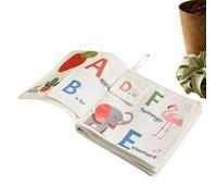 Jubilofex Libros Mordedor Para Bebés | Libro Suave Educativo Temprano Para Morder,Actividad Visual Segura Colorida Para Dormitorio Guardería Sala Coche Exterior Casa Balcón