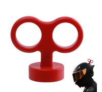 Jubilofex Llave De Volante Para Coche Trasero,Juguete De Coche 3D De Carrete | Linda Decoración Impermeable Para Casco De Motocicleta Y Coche - Accesorios Unisex, rojo, Se référer au descriptif