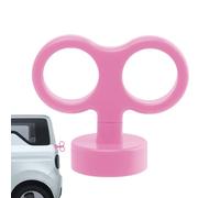 Jubilofex Llave De Volante Para Coche Trasero,Juguete De Coche 3D De Carrete | Linda Decoración Impermeable Para Casco De Motocicleta Y Coche - Accesorios Unisex, rosa, Se référer au descriptif
