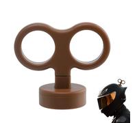 Jubilofex Llave De Volante Para Coche Trasero,Juguete De Coche 3D De Carrete | Linda Decoración Impermeable Para Casco De Motocicleta Y Coche - Accesorios Unisex, marrón, Se référer au descriptif