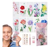 Jubilofex Marcadores de libros para leer, marcadores de pintura de acuarela, marcadores de libros estéticos, decoración para estudiantes, profesores, colegios, amigos, niños, lectura y mujeres