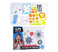 Jubilofex - Plantilla - Juego creativo de dibujo 3D - Juguete creativo de plantillas para colorear suministros de manualidades multifuncionales para el hogar, escuela, familia, cumpleaños