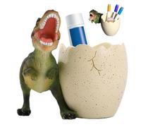 Jubilofex Soporte para lápices de huevos de dinosaurio, organizador de almacenamiento de accesorios de escritorio, organizadores de cuerpos de moda, accesorios de escritorio, organizador de