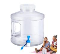 Jubilofex Tanque de agua de camping | Bidón transparente impermeable 7,5 L para beber | Dispensador de agua con grifo - para senderismo, patio trasero, terraza, barbacoa, fuego, campamento de viaje