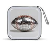 Jubonexis American Football - Estuche portátil para CD o CD, diseño de balón de fútbol americano
