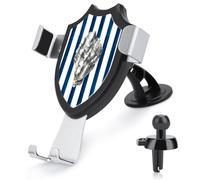 Jubonexis An Rock Oyster on White Blue Stripes Soporte para teléfono de coche, base de clip triangular, soporte de ventilación para teléfono celular, accesorios automotrices para teléfonos