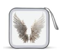 Jubonexis Angel Wings - Estuche de almacenamiento portátil para CD y DVD para coche, hogar, viajes