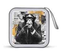 Jubonexis Business Suit Monkey - Estuche portátil para CD o DVD, para coche, hogar, viajes