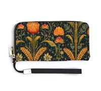 Jubonexis Cartera larga plegable de piel sintética de maíz colorido, monedero, funda para tarjetas de crédito, almacenamiento de dinero duradero para mujeres y hombres