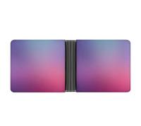 Jubonexis Cartera plegable de piel sintética suave degradado mate, monedero, funda para tarjetas de crédito, tarjetero duradero, billetera delgada para hombres y mujeres, almacenamiento de dinero