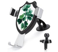 Jubonexis Clover - Soporte para teléfono de coche estilo gouache tradicional, minimalista, base de clip triangular, soporte de ventilación de aire, accesorios automotrices para teléfonos inteligentes