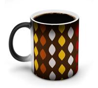 Jubonexis Coloridas tazas de café de cerámica que cambian de color, con formas de vaina de cacao, taza de café novedosa y divertida taza de agua de 11 onzas