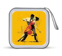 Jubonexis Dancing Couple - Funda portátil para CD y DVD, diseño de graffiti