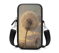 Jubonexis Dandelion in The Wind - Bolsa cruzada para teléfono móvil con correa ajustable