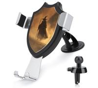 Jubonexis Dark Fantasy Old Witch in The Fog - Soporte para teléfono de coche, base de clip triangular, soporte de ventilación para teléfono celular, accesorios automotrices para teléfonos inteligentes