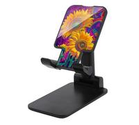 Jubonexis Dos grandes girasoles estilo psicodélico soporte para teléfono celular, plegable, ajustable para escritorio
