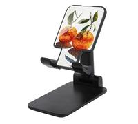 Jubonexis Dos naranjas en bolas de discoteca, mosaico, soporte para teléfono celular, plegable, ajustable, para escritorio