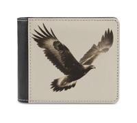 Jubonexis Eagle with Spread Wings - Cartera plegable de piel sintética suave, monedero, funda para tarjetas de crédito, tarjetero duradero, billetera delgada para hombres y mujeres, almacenamiento de