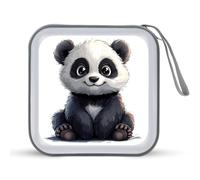 Jubonexis Estuche portátil para CD y DVD, diseño de oso panda
