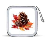 Jubonexis Estuche portátil para CD y DVD, diseño de piña de acuarela para coche, hogar, viajes