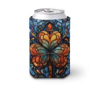 Jubonexis Funda enfriadora de latas de cerveza, vitral, cubierta para latas de cerveza, enfriador de cerveza, soporte de bebidas aislado suave para fiestas, playa, eventos, hogar