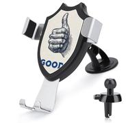 Jubonexis Gesto simple con la mano con el pulgar hacia arriba, soporte para teléfono de coche, soporte de clip triangular, soporte de ventilación para teléfono celular, accesorios automotrices para