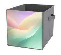 Jubonexis Gradients Fluido Líneas onduladas orgánicas Formas de cubos de almacenamiento cubos de almacenamiento plegables de tela decorativa cestas de almacenamiento organizadores para el hogar con