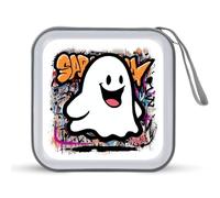 Jubonexis Graffiti Ghost Street Art - Estuche de almacenamiento portátil para CD o DVD, para coche, hogar, viajes