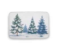 Jubonexis Group of Christmas Trees - Alfombra de baño para puerta de baño, terciopelo coral extra suave, absorción rápida de agua, antideslizante, cómoda, 19.7 x 31.5 pulgadas