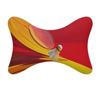Jubonexis Juego de 2 almohadas de cuello de coche para raqueta de bádminton, almohadas de viaje para el cuello, reposacabezas de automóvil, almohada de hueso para asiento de coche