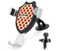 Jubonexis Mackerel on Red Polka Dot Soporte para teléfono de coche, base de clip triangular, soporte de ventilación para teléfono celular, accesorios automotrices para teléfonos inteligentes de 4 a 6