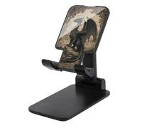 Jubonexis Majestic Black Dragon on Rugged Rock - Soporte plegable y ajustable para teléfono móvil para escritorio