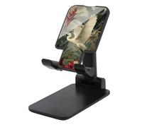 Jubonexis Majestic - Soporte para teléfono celular, plegable, ajustable, para escritorio, con garza blanca en la selva tropical