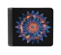 Jubonexis Mandala of Geometric Shards - Cartera plegable de piel sintética suave, monedero, funda para tarjetas de crédito, tarjetero duradero, billetera delgada para hombres y mujeres, almacenamiento