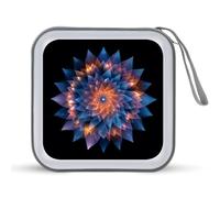 Jubonexis Mandala of Geometric Shards - Estuche portátil para CD y DVD, para coche, hogar, viajes