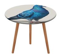 Jubonexis Mantel redondo con diseño de paloma azul, impermeable, elástico, ajustable, para picnic, camping, comedor, 50 pulgadas