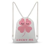 Jubonexis Minimal A Four-leaf Clover Lucky Me - Mochila de lona con cordón, ligera, deportiva, gimnasio, para hombres y mujeres