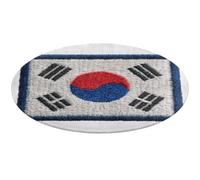 Jubonexis Parche de la bandera de Corea del Sur, alfombra redonda grande, moderna, antideslizante, alfombra circular de 36 pulgadas (90 cm)