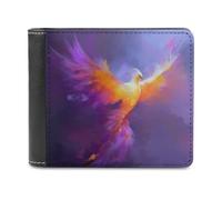 Jubonexis Phoenix - Cartera plegable de piel sintética suave de colores pastel, monedero, funda para tarjetas de crédito, tarjetero duradero, billetera delgada para hombres y mujeres, almacenamiento
