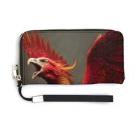 Jubonexis Phoenix Rising - Cartera de piel sintética larga y plegable, monedero, funda para tarjetas de crédito, almacenamiento de dinero duradero para mujeres y hombres